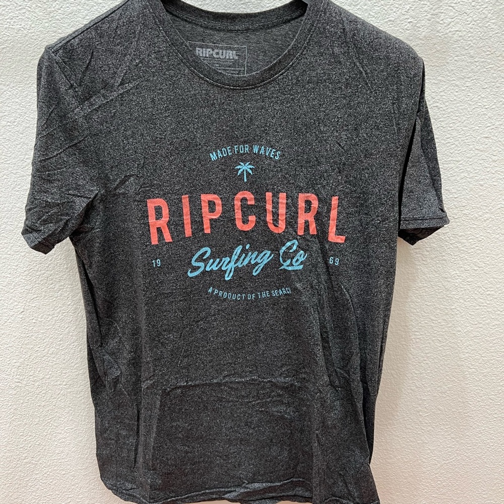 Dark Grey Rip Curl Men’s T-Shirt Size Large